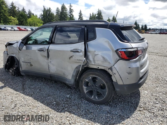 2021 Jeep Compass Altitude with VIN 3C4NJDBB3MT586386, listed as a Copart auction lot 58869495 with Not provided miles and Salvage title. Bid and sale history available at DreamBid. Image 2.
