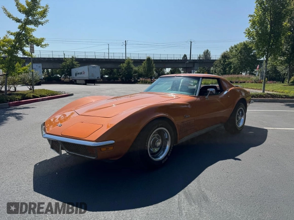 1972 Chevrolet Corvette with VIN 1Z37K2S517284, listed as a Copart auction lot 66354725 with 87,428 mi miles and Clean title. Bid and sale history available at DreamBid. Image 2.