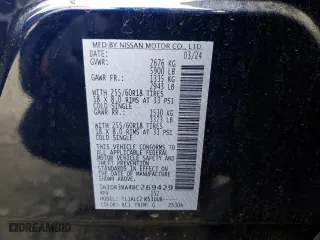 2024 Nissan Pathfinder SV with VIN 5N1DR3BA4RC269429, listed as a Copart auction lot 86525794 with 18,396 mi miles and Clean Title. Bid and sale history available at carsss.com. Image 13.