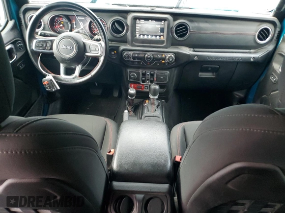 2020 Jeep Wrangler Unlimited Recon with VIN 1C4HJXFN5LW330617, listed as a Copart auction lot 73430514 with 52,827 mi miles and Salvage title. Bid and sale history available at DreamBid. Image 8.