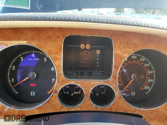 2007 Bentley Continental GT z VIN SCBDR33W47C049478, wystawiony jako Copart lot #82383414 z przebiegiem 30 493 mil mil oraz Szkoda całkowita • Salvage title. Historia ofert i sprzedaży dostępna na DreamBid. Obrazek 9.