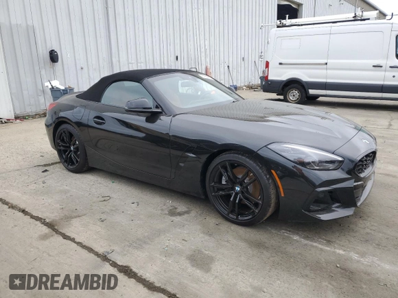 2024 BMW Z4 sDrive30i with VIN WBAHF3C09RWY35844, listed as a Copart auction lot 61809905 with Not provided miles and Salvage title. Bid and sale history available at DreamBid. Image 4.