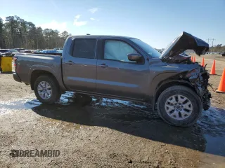 2023 Nissan Frontier Pro-X with VIN 1N6ED1EJ2PN606489, listed as a Copart auction lot 89196555 with 12,979 mi miles and Salvage title. Bid and sale history available at DreamBid. Image 4.