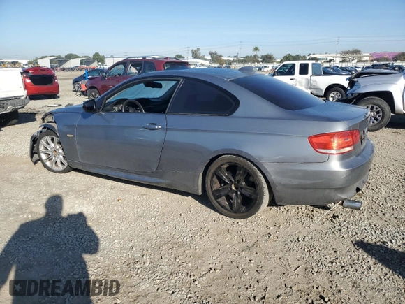 2007 BMW 3 Series 335i with VIN WBAWB73567P036763, listed as a Copart auction lot 45509345 with 196,588 mi miles and Salvage Title. Bid and sale history available at carsss.com. Image 2.