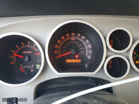 2007 Toyota Tundra SR5 with VIN 5TBET54177S455540, listed as a Copart auction lot 71871704 with 247,986 mi miles and Salvage Title. Bid and sale history available at carsss.com. Image 9.