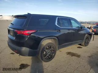 2022 Chevrolet Traverse LS with VIN 1GNERFKW7NJ128860, listed as a Copart auction lot 46322455 with 45,849 mi miles and Salvage Title. Bid and sale history available at carsss.com. Image 3.