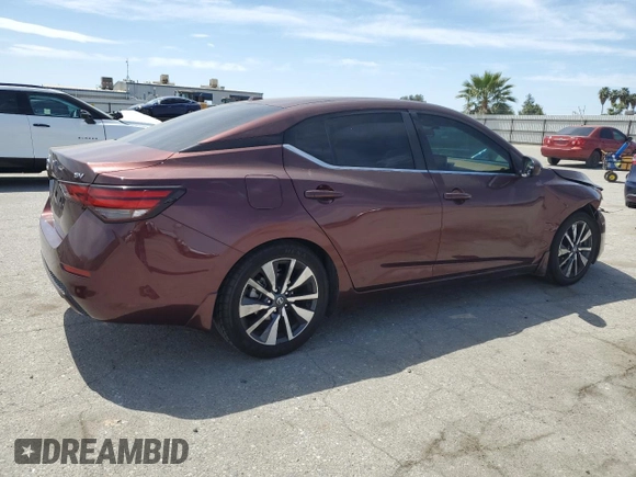 2021 Nissan Sentra SV with VIN 3N1AB8CV0MY203716, listed as a Copart auction lot 52529895 with 58,390 mi miles and Clean title. Bid and sale history available at DreamBid. Image 3.