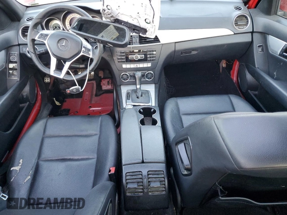 2012 Mercedes-Benz C 250 Sport with VIN WDDGF4HB7CR237214, listed as a Copart auction lot 55521725 with Not Provided miles and Salvage Title. Bid and sale history available at DreamBid. Image 8.