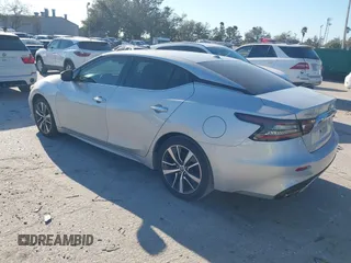2020 Nissan Maxima SV with VIN 1N4AA6CV4LC378844, listed as a IAAI auction lot 41508246 with 88,349 mi miles. Bid and sale history available at carsss.com. Image 3.