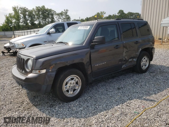 2016 Jeep Patriot Sport with VIN 1C4NJPBA9GD642883, listed as a Copart auction lot 58976265 with 71,713 mi miles and Salvage title. Bid and sale history available at DreamBid. Image 1.