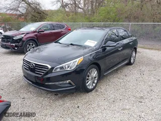 2015 Hyundai Sonata 2.4L Sport with VIN 5NPE34AF7FH167121, listed as a IAAI auction lot 42005240 with 110,612 mi miles. Bid and sale history available at carsss.com. Image 2.