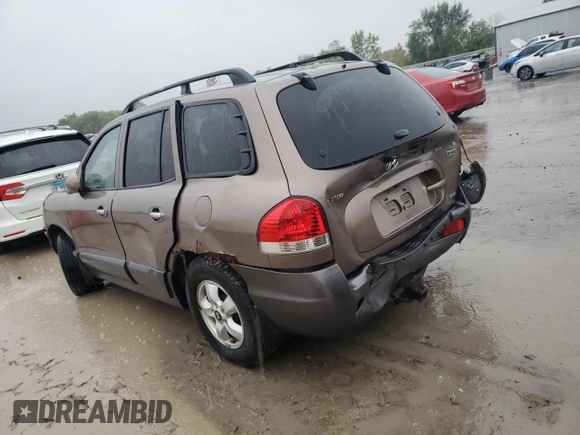2005 Hyundai Santa Fe GLS with VIN KM8SC73EX5U001216, listed as a Copart auction lot 72630284 with 0 mi miles and Salvage Title. Bid and sale history available at carsss.com. Image 2.