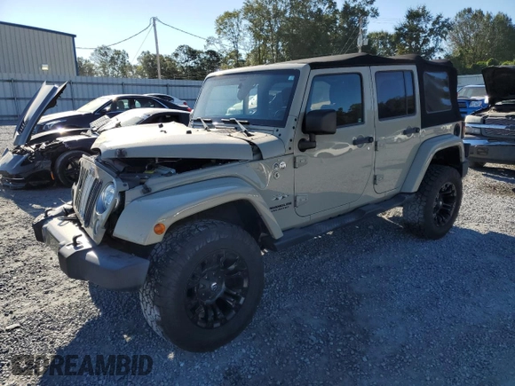 2017 Jeep Wrangler Unlimited Sahara with VIN 1C4BJWEG3HL755409, listed as a Copart auction lot 76268524 with 0 mi miles and Salvage Title. Bid and sale history available at carsss.com. Image 1.