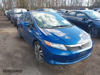 2012 Honda Civic Sdn LX with VIN 19XFB2F51CE359937, listed as a IAAI auction lot 41676493 with 163,510 mi miles. Bid and sale history available at carsss.com. Image 1.