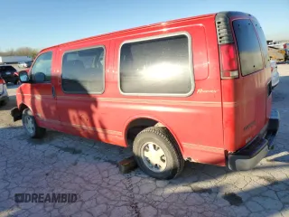 2000 Chevrolet Express Cargo Van w/YF7 with VIN 1GBFG15R9Y1275007, listed as a Copart auction lot 80754994 with 0 mi miles and Salvage Title. Bid and sale history available at carsss.com. Image 2.