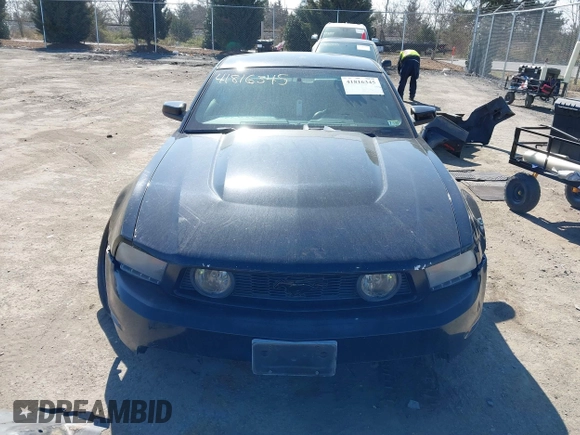 2010 Ford Mustang GT with VIN 1ZVBP8CH1A5152455, listed as a IAAI auction lot 41816345 with 261,275 mi miles and . Bid and sale history available at carsss.com. Image 13.