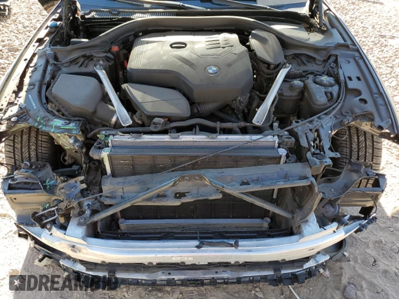 2020 BMW 5 Series 530i with VIN WBAJR3C00LWW66751, listed as a Copart auction lot 88916895 with 38,256 mi miles and Salvage Title. Bid and sale history available at DreamBid. Image 11.
