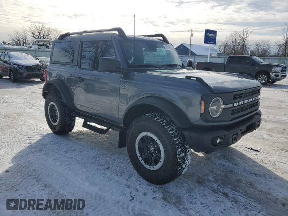 2024 Ford Bronco Black Diamond with VIN 1FMDE1AH3RLA71844, listed as a Copart auction lot 43228085 with 4,753 mi miles and Salvage title. Bid and sale history available at DreamBid. Image 4.