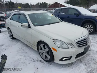 2011 Mercedes-Benz E-Class E 350 Luxury with VIN WDDHF8HBXBA432250, listed as a IAAI auction lot 41564452 with 111,452 mi miles. Bid and sale history available at carsss.com. Image 1.