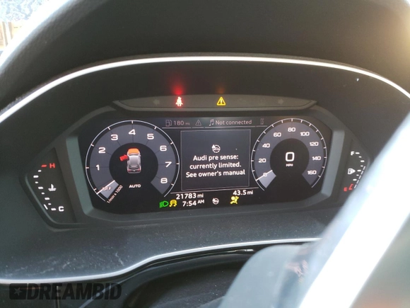 2019 Audi Q3 Premium Plus with VIN WA1BECF3XK1069346, listed as a Copart auction lot 38804023 with 21,783 mi miles. Bid and sale history available at carsss.com. Image 9.