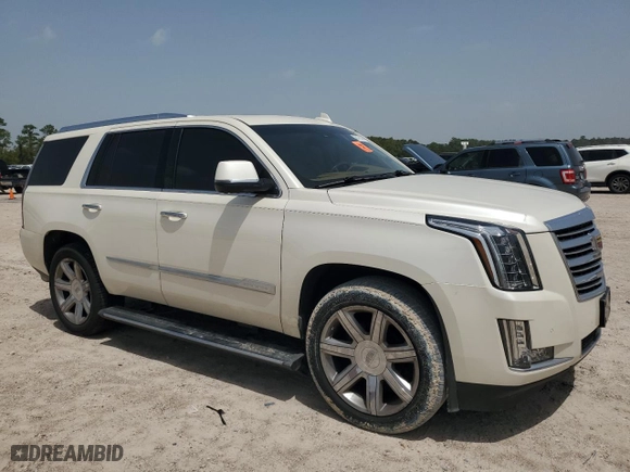 2015 Cadillac Escalade Platinum with VIN 1GYS3PKJXFR722444, listed as a Copart auction lot 64724304 with 0 mi miles and Salvage Title. Bid and sale history available at carsss.com. Image 4.
