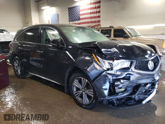 2017 Acura MDX with VIN 5FRYD4H35HB035996, listed as a Copart auction lot 48610825 with 113,366 mi miles and Salvage Title. Bid and sale history available at carsss.com. Image 4.
