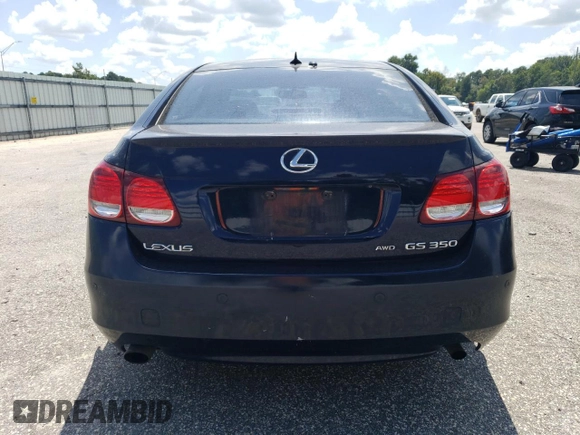 2008 Lexus GS 350 with VIN JTHCE96S280019638, listed as a Copart auction lot 68098924 with 243,871 mi miles and Salvage Title. Bid and sale history available at carsss.com. Image 6.