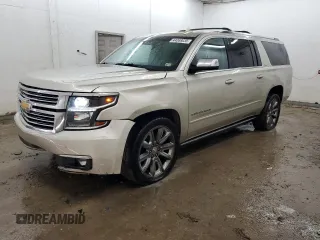 2016 Chevrolet Suburban LTZ with VIN 1GNSKJKC7GR443355, listed as a Copart auction lot 44068035 with 217,342 mi miles and Salvage title. Bid and sale history available at DreamBid. Image 1.