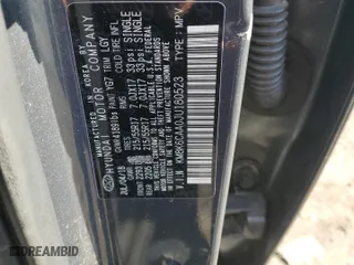 2018 Hyundai Kona SEL with VIN KM8K6CAA0JU180523, listed as a Copart auction lot 46173415 with 75,424 mi miles and Salvage Title. Bid and sale history available at carsss.com. Image 12.