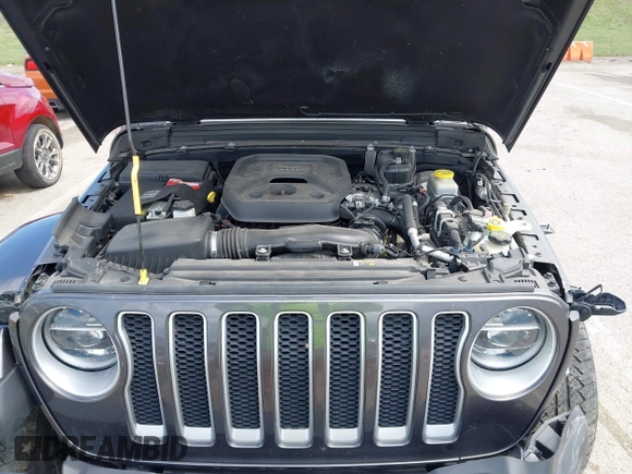 2019 Jeep Wrangler Unlimited Sahara with VIN 1C4HJXEN3KW622167, listed as a IAAI auction lot 41880702 with 72,928 mi miles and . Bid and sale history available at DreamBid. Image 10.