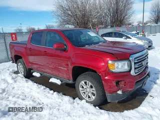 2020 GMC Canyon 4WD SLE with VIN 1GTG6CEN1L1182177, listed as a IAAI auction lot 41524663 with 80,768 mi miles. Bid and sale history available at carsss.com. Image 1.