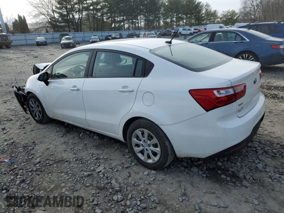 2014 Kia Rio EX with VIN KNADN4A37E6404403, listed as a Copart auction lot 86813694 with 0 mi miles and Salvage Title. Bid and sale history available at carsss.com. Image 2.