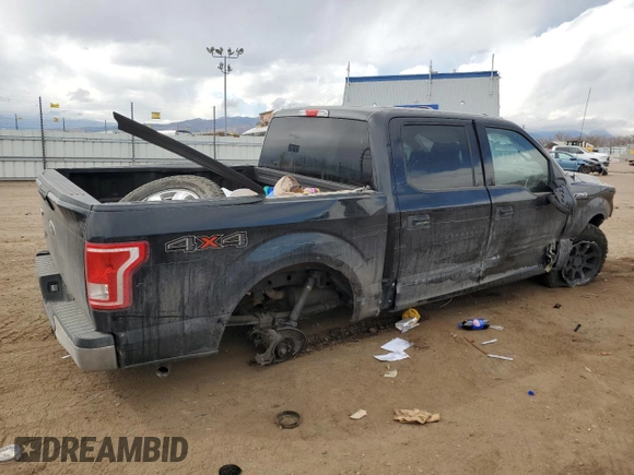 2017 Ford F-150 XL with VIN 1FTEW1E85HFA35022, listed as a Copart auction lot 48306355 with 139,326 mi miles and Salvage Title. Bid and sale history available at DreamBid. Image 3.