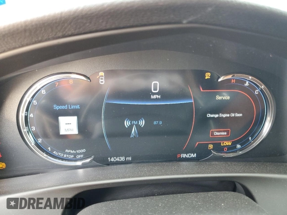 2017 Cadillac CT6 Premium Luxury AWD with VIN 1G6KF5RS8HU196723, listed as a Copart auction lot 51055025 with 140,436 mi miles and Salvage title. Bid and sale history available at DreamBid. Image 9.