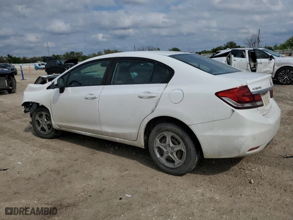 2013 Honda Civic Sdn LX with VIN 19XFB2F56DE248981, listed as a Copart auction lot 51170165 with 117,689 mi miles and Salvage Title. Bid and sale history available at carsss.com. Image 2.