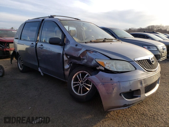 2005 Mazda MPV LX z VIN JM3LW28A850549996, wystawiony jako Copart lot #48221065 z przebiegiem Nie podano mil oraz Szkoda całkowita • Salvage title. Historia ofert i sprzedaży dostępna na DreamBid. Obrazek 4.