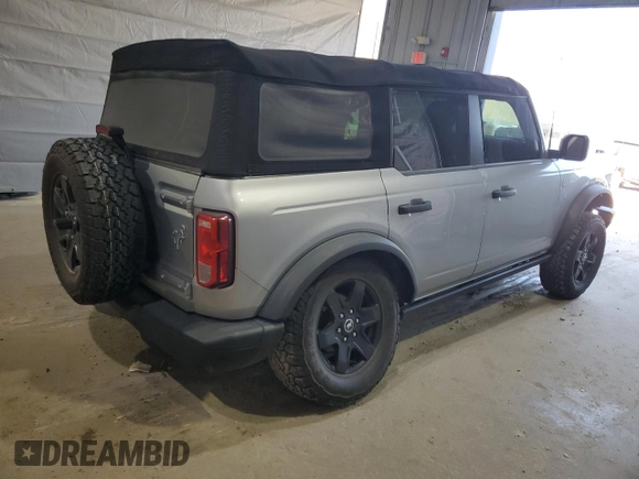 2022 Ford Bronco with VIN 1FMDE5BH7NLB36534, listed as a Copart auction lot 53598985 with 47,572 mi miles and Salvage title. Bid and sale history available at DreamBid. Image 3.