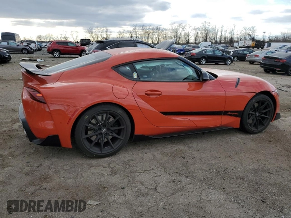 2024 Toyota Supra 3.0 с VIN WZ1DB0G07RW066056, выставлен на аукционе Copart как лот 83676044 с пробегом 3 621 миль миль и Списание • Salvage title. История ставок и продаж доступна на DreamBid. Изображение 3.