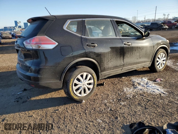 2016 Nissan Rogue S with VIN JN8AT2MV7GW133038, listed as a Copart auction lot 46072345 with 74,474 mi miles and Salvage Title. Bid and sale history available at carsss.com. Image 3.