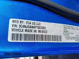 2023 Jeep Compass Sport with VIN 3C4NJDAN4PT557091, listed as a IAAI auction lot 42322265 with 8,742 mi miles and . Bid and sale history available at DreamBid. Image 9.