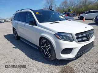 2019 Mercedes-Benz GLS 550 with VIN 4JGDF7DE2KB238949, listed as a IAAI auction lot 42055169 with 70,551 mi miles and . Bid and sale history available at DreamBid. Image 1.