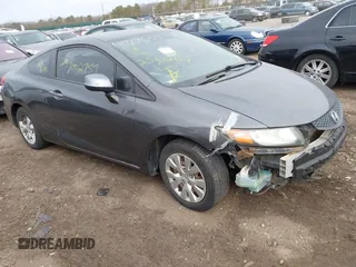2012 Honda Civic Cpe LX with VIN 2HGFG3B54CH524687, listed as a IAAI auction lot 41809550 with 999,999 mi miles. Bid and sale history available at carsss.com. Image 1.
