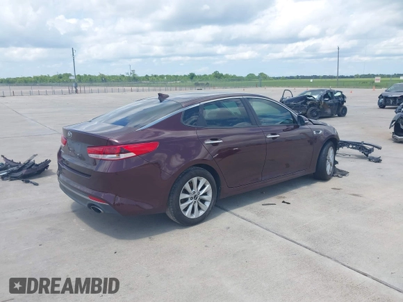 2017 Kia Optima LX with VIN 5XXGT4L3XHG124631, listed as a IAAI auction lot 42383856 with 116,563 mi miles and . Bid and sale history available at DreamBid. Image 4.