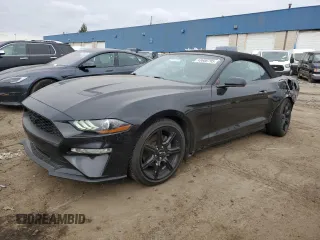 2019 Ford Mustang EcoBoost with VIN 1FATP8UH1K5196047, listed as a Copart auction lot 43608795 with 62,570 mi miles and Salvage Title. Bid and sale history available at carsss.com. Image 1.