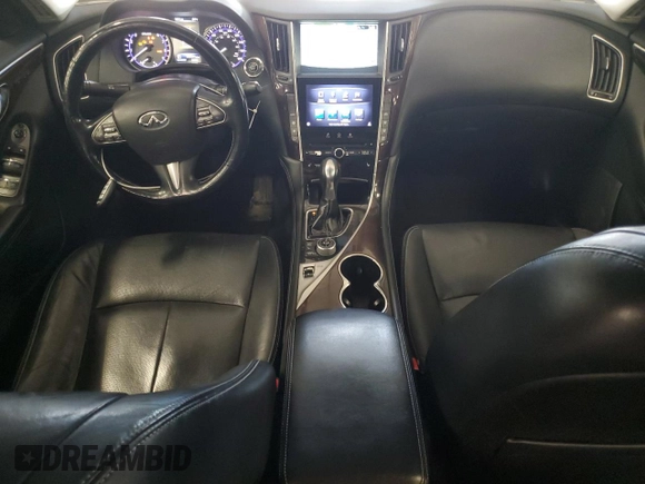 2014 Infiniti Q50 Premium with VIN JN1BV7AR5EM683185, listed as a Copart auction lot 53796975 with 149,277 mi miles and Salvage Title. Bid and sale history available at DreamBid. Image 8.