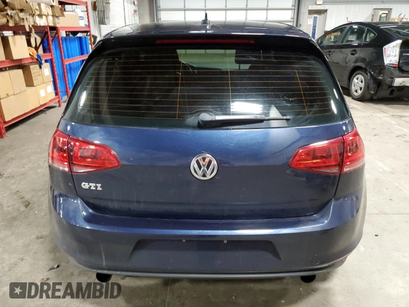 2017 Volkswagen Golf GTI S with VIN 3VW5T7AU9HM001239, listed as a Copart auction lot 39484904 with 84,472 mi miles and Salvage Title. Bid and sale history available at carsss.com. Image 6.