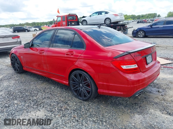 2012 Mercedes-Benz C 250 Sport with VIN WDDGF4HB3CR228171, listed as a IAAI auction lot 42647444 with 121,562 mi miles and . Bid and sale history available at DreamBid. Image 3.