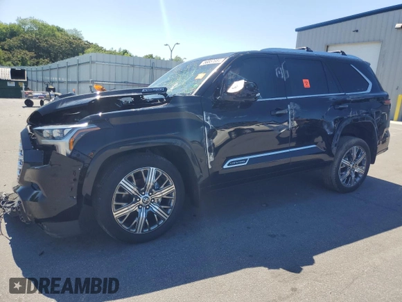 2024 Toyota Sequoia SR5 with VIN 7SVAAABAXRX028072, listed as a Copart auction lot 56857084 with 0 mi miles and Salvage Title. Bid and sale history available at carsss.com. Image 1.