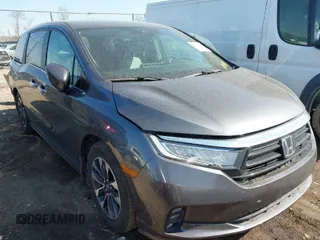 2024 Honda Odyssey EX-L with VIN 5FNRL6H65RB016848, listed as a IAAI auction lot 41762469 with 18,909 mi miles and . Bid and sale history available at DreamBid. Image 1.