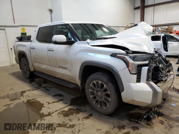 2023 Toyota Tundra Limited Hybrid with VIN 5TFJC5DB5PX015177, listed as a Copart auction lot 87896795 with 77,113 mi miles and Salvage title. Bid and sale history available at DreamBid. Image 4.